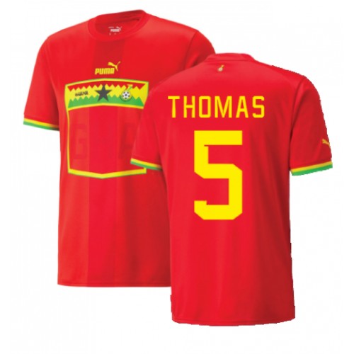 Ghana Thomas Partey #5 Replica Away Shirt World Cup 2022 Short Sleeve